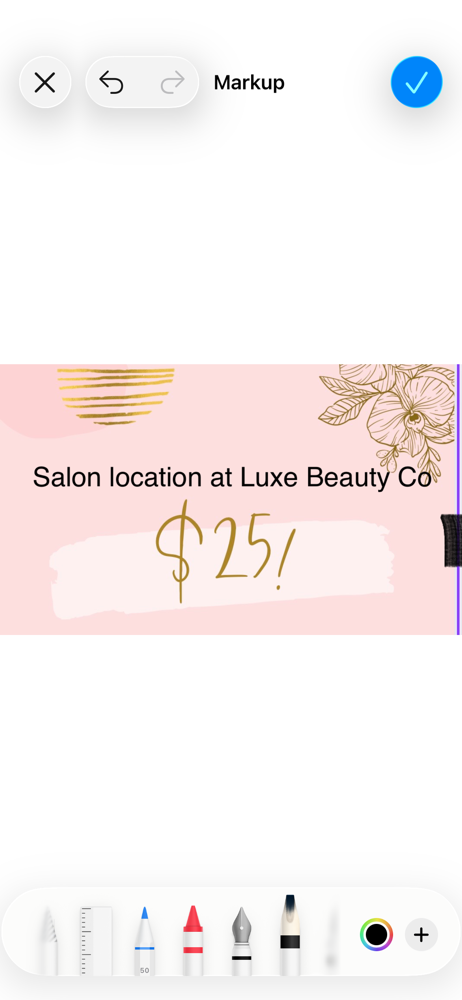 $25 SALON LOCATION
