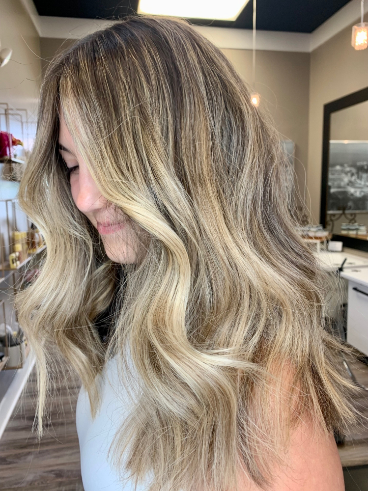 Partial Lived In Color And Haircut at Courtney Nealy in Hunt Valley, MD