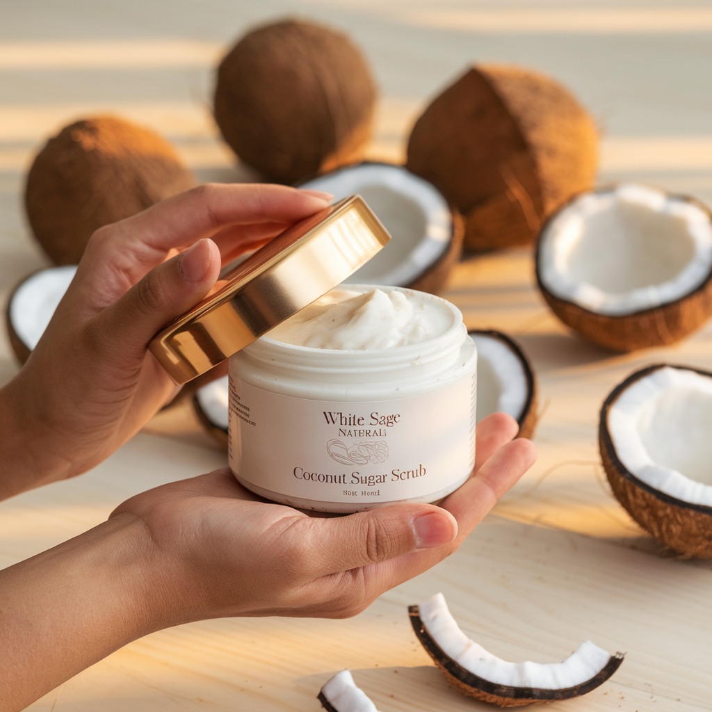 Coconut Hand Scrub & Oil Infusion