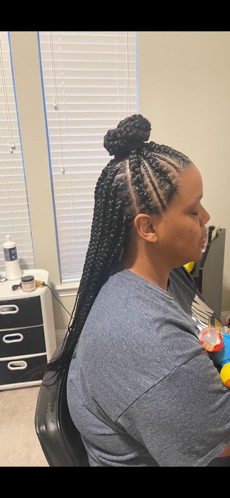 Feed- In Cornrows at Yazpan Pilar in Arlington, TX