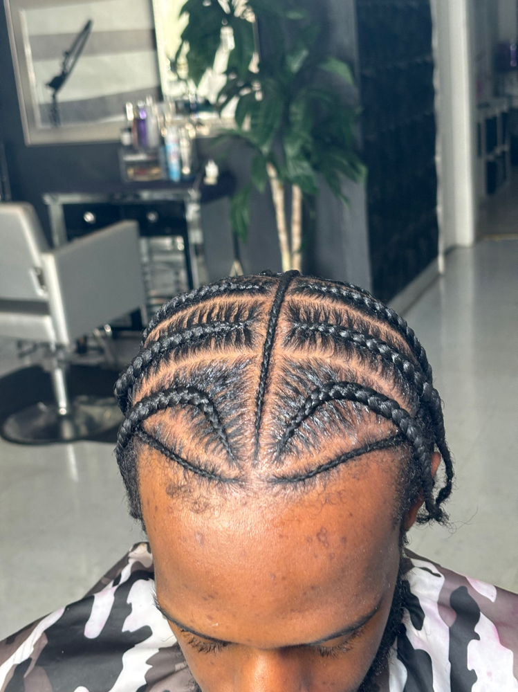 Cornrows (50% faded)