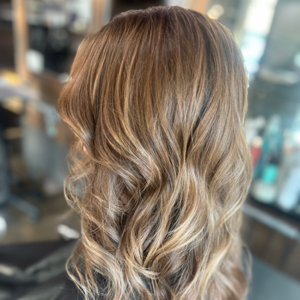 Partial Balayage at Brooke Mackey Salon @Salons by JC Aliana Trace in Richmond, TX