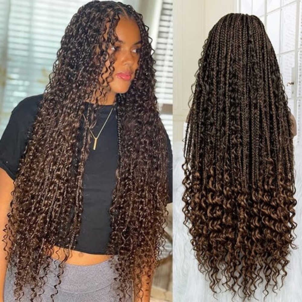 Boho Knotless  Braids at Fabluxe Hair, Weave & Wigs in Atlanta, GA