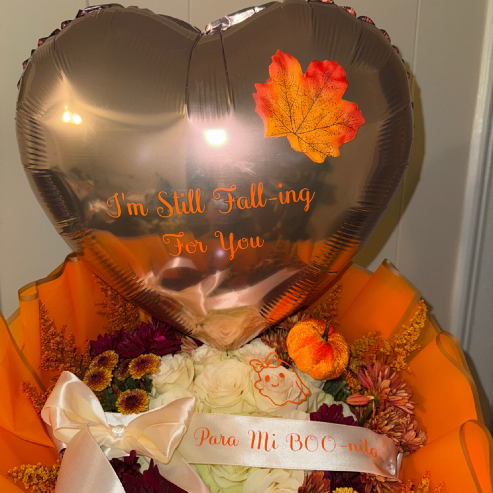 Add On -Balloon With Custom Wording at Beautiful Bouquets LLC in New Haven, CT