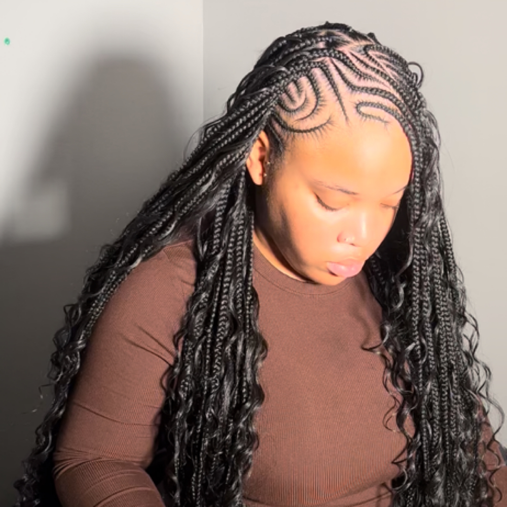 Fulani Braids at sm.styled in Kansas City, KS