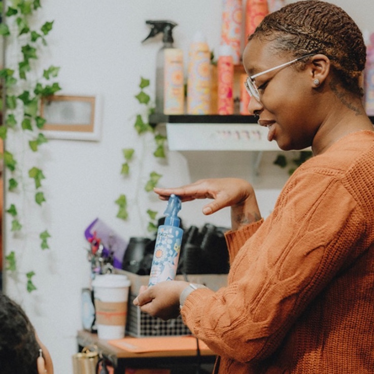 Natural Set (Braid-out & Twist Out)