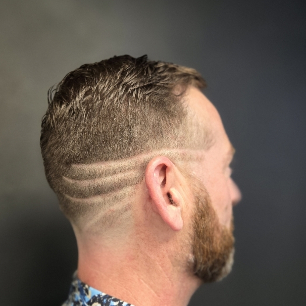 Simple design (shaved) at Sarah Gulino in Eugene, OR