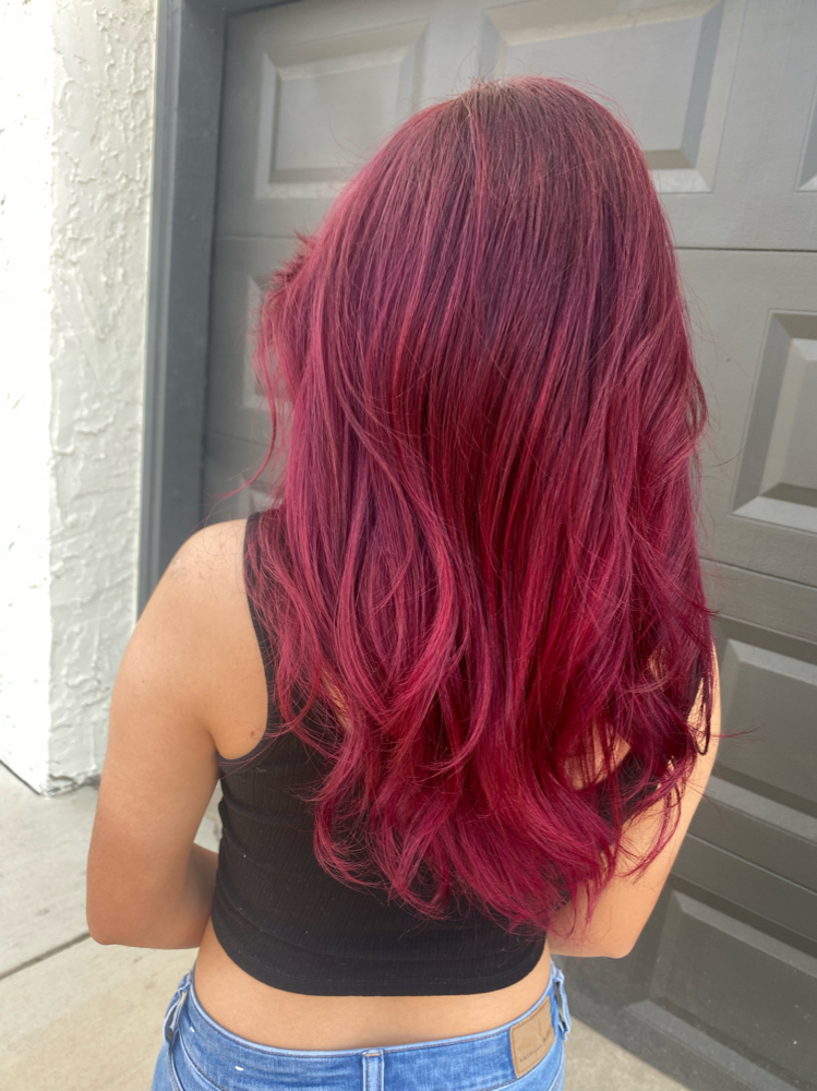Red Balayage at Planeta 777 in Memphis, TN