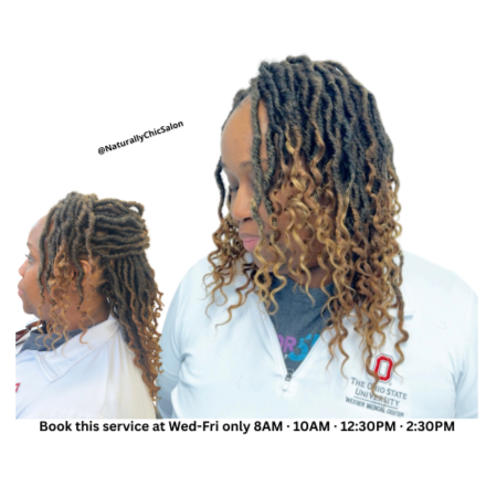 Crochet | Pre-Twist & Curled Hair at Naturally Chic Salon in Columbus, OH