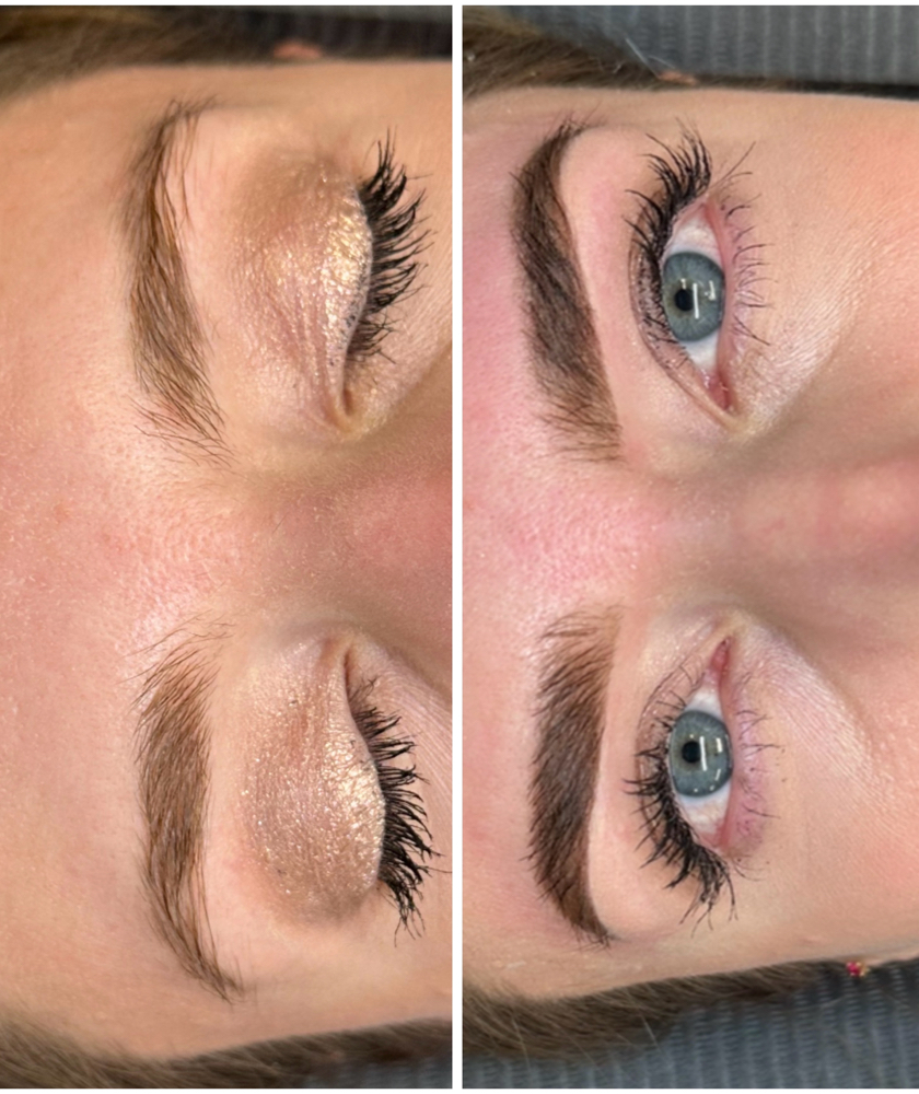 Brow wax and tint