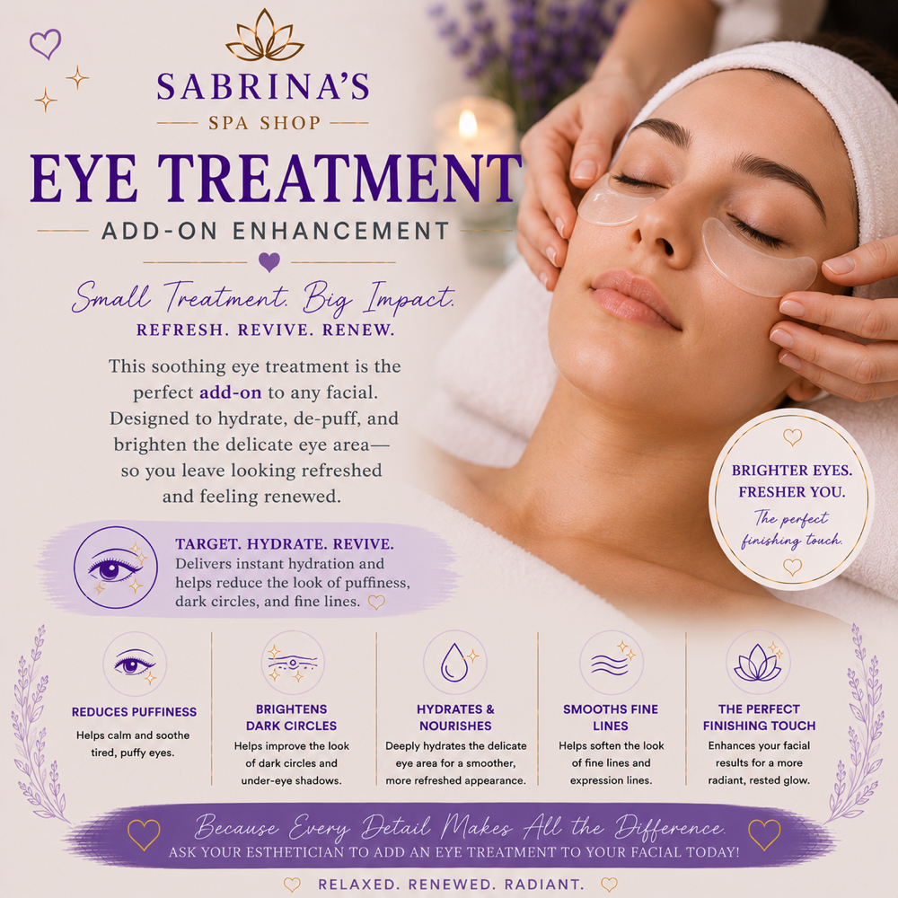 Eye Treatment at Sabrina’s Spa Shop in Spring Hill, FL