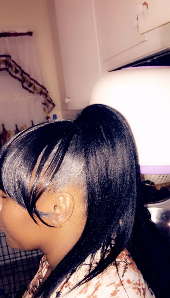 Ponytail And Bangs