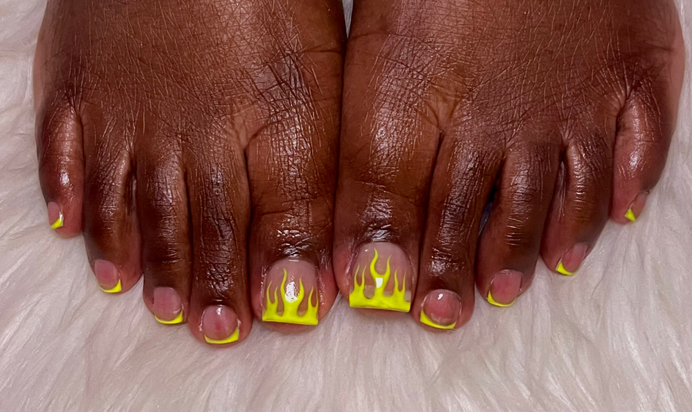 Acrylic Big Toe & Gel Polish
