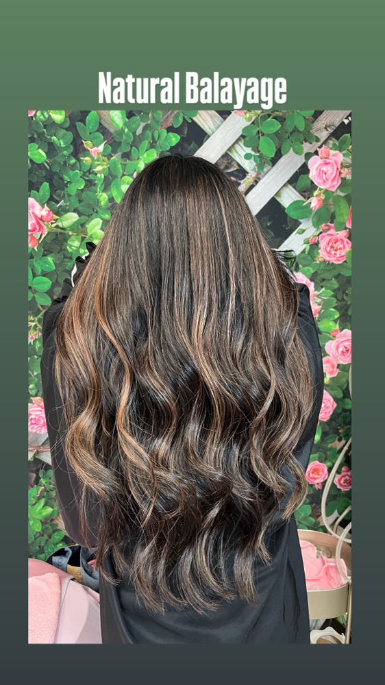 Extra Long Hair Brunette Balayage