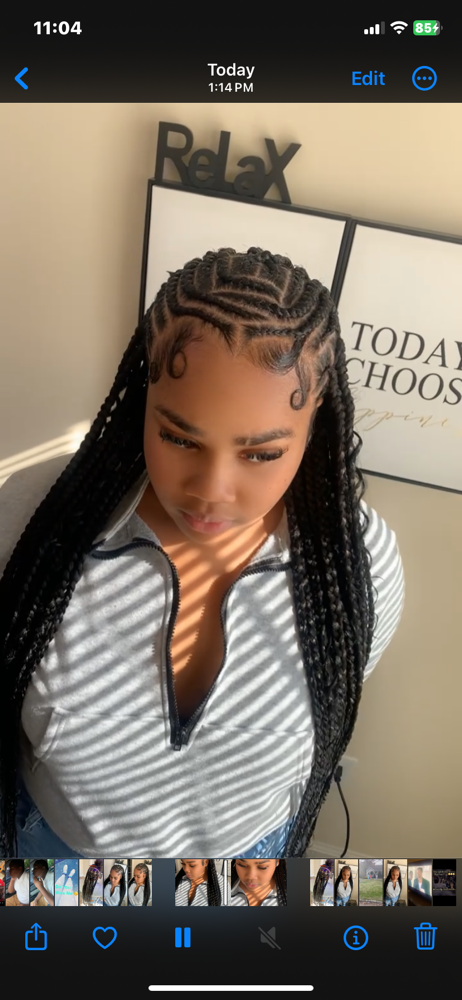 FULANI+ EXOTIC BRAIDZ W/KNOTLESS