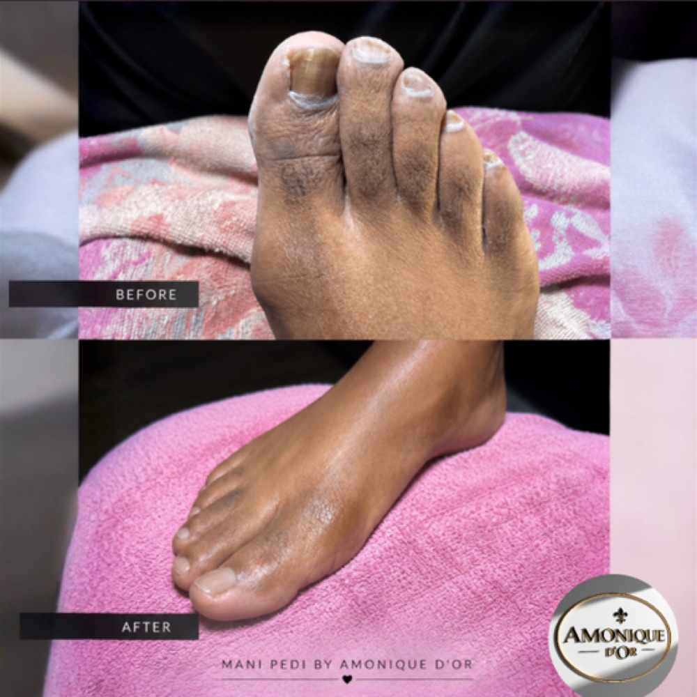 The Signature Waterless Pedicure at Amonique D'or in Houston, TX