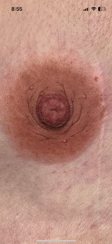 Nipple/Areola (read description) at Emma Tanguma at Sailors Tattoos in Wichita, KS