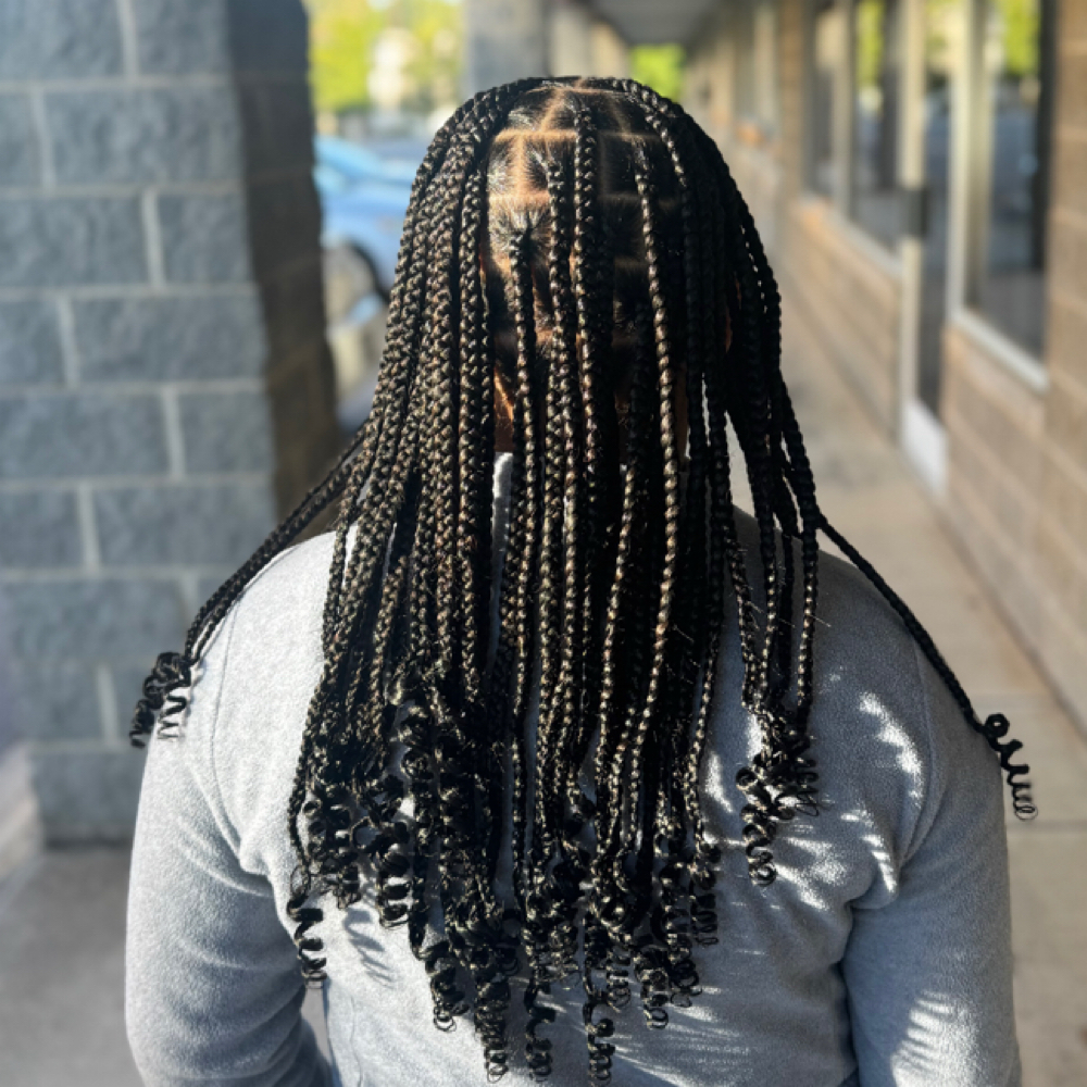 Knotless braids at B Diva Braids and Locs in Statesville, NC