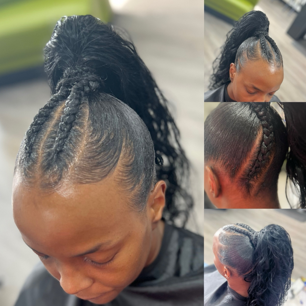 Deluxe Extended Quickweave Ponytail at DA Hair Artistry in Westerville, OH