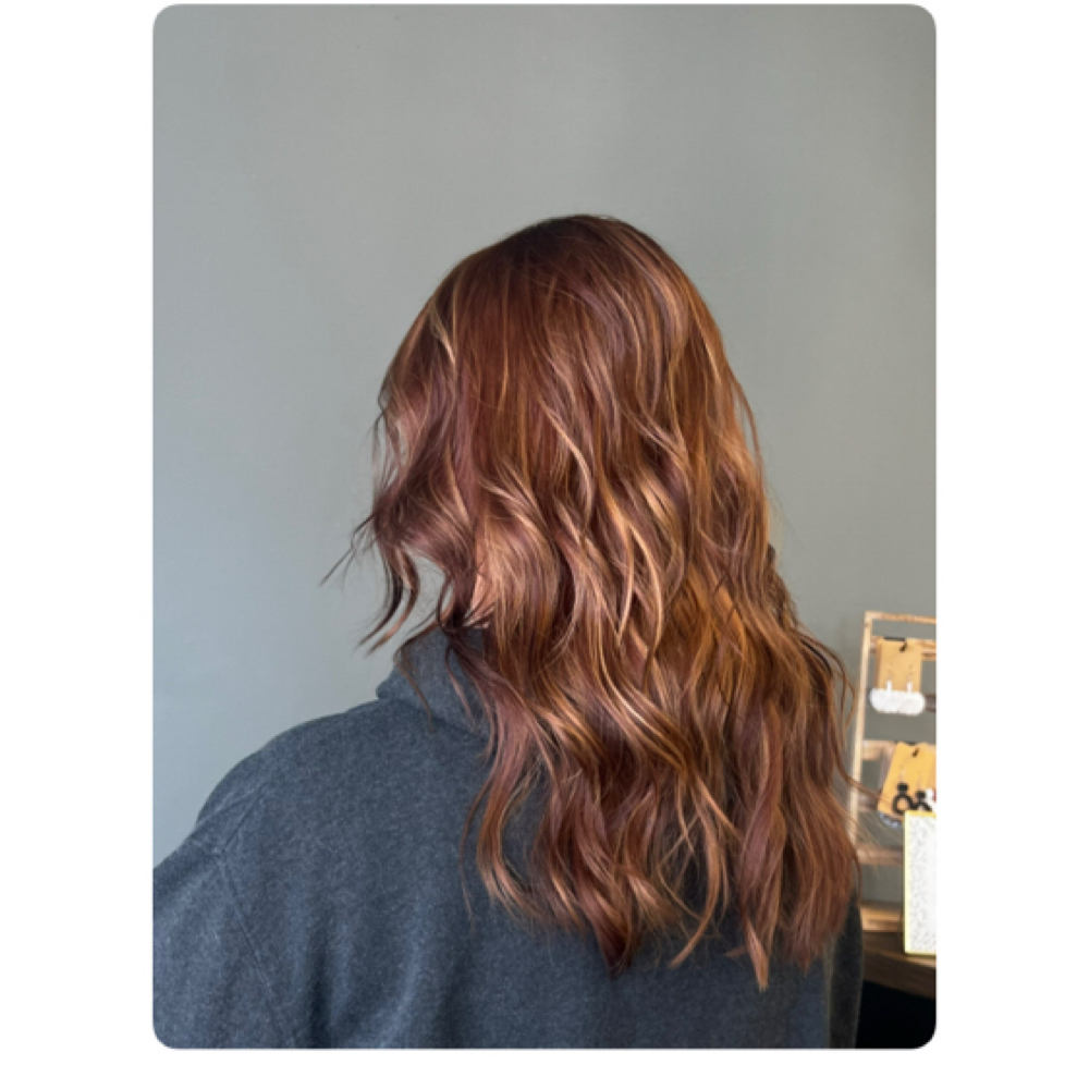 Color Re-Touch & Full Highlight at kenji's Hair Lab in Blacklick, OH