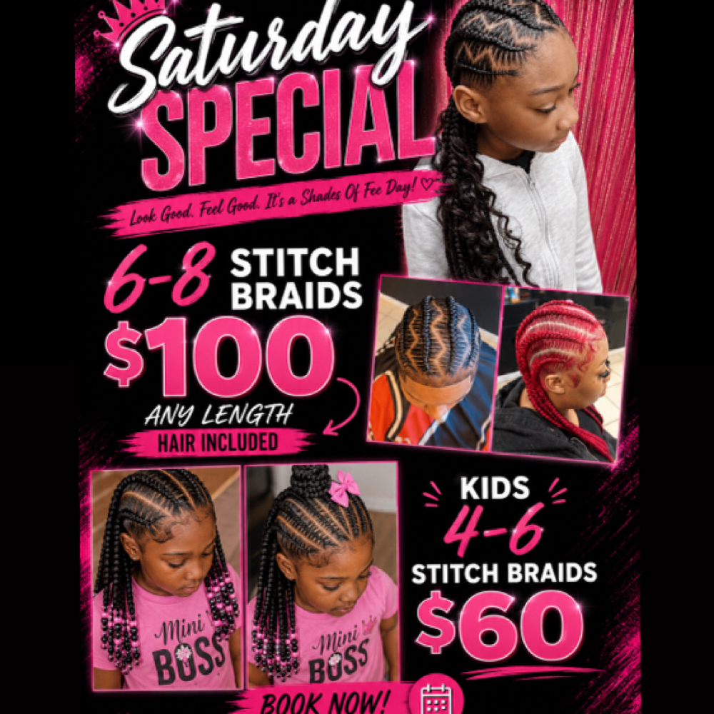 Saturday Special at Shades Of Fee Beauty Boutique in Baltimore, MD