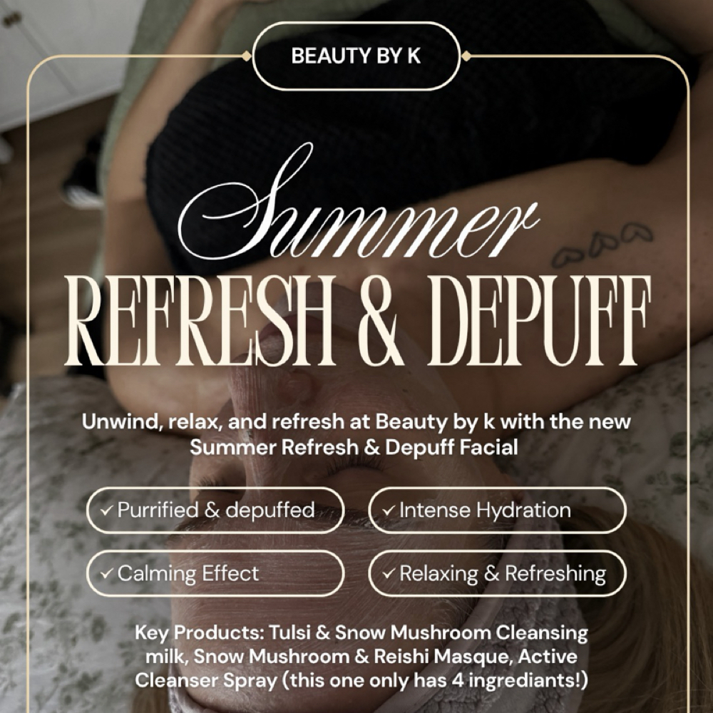 Summer Depuff & Refresh Facial at Beauty By K in Westminster, MD