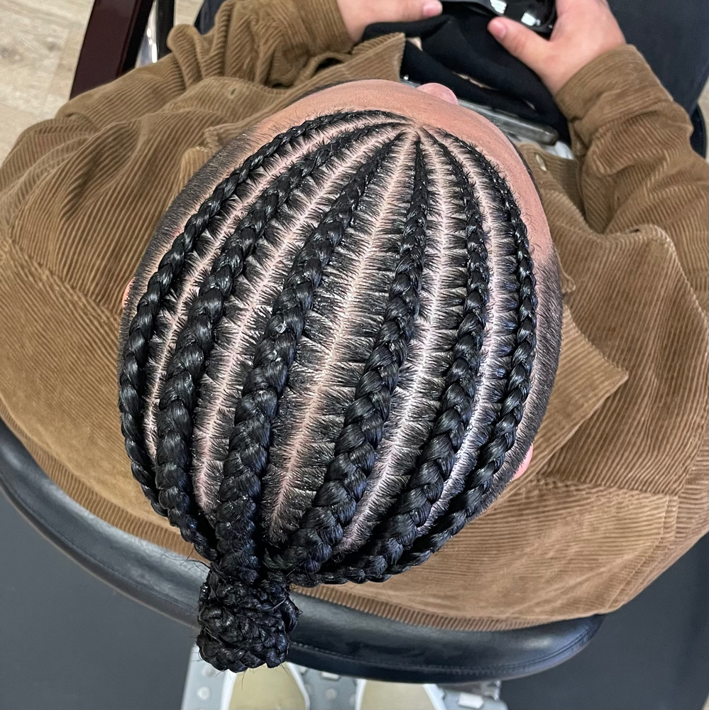 6 Braids - Half Head