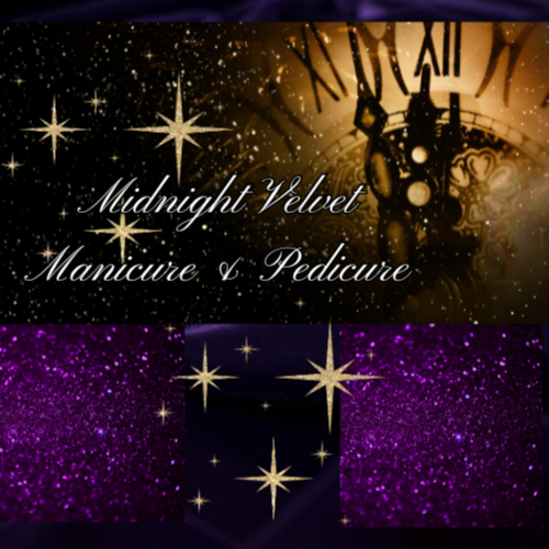 NYE Midnight Velvet Mani & Pedi