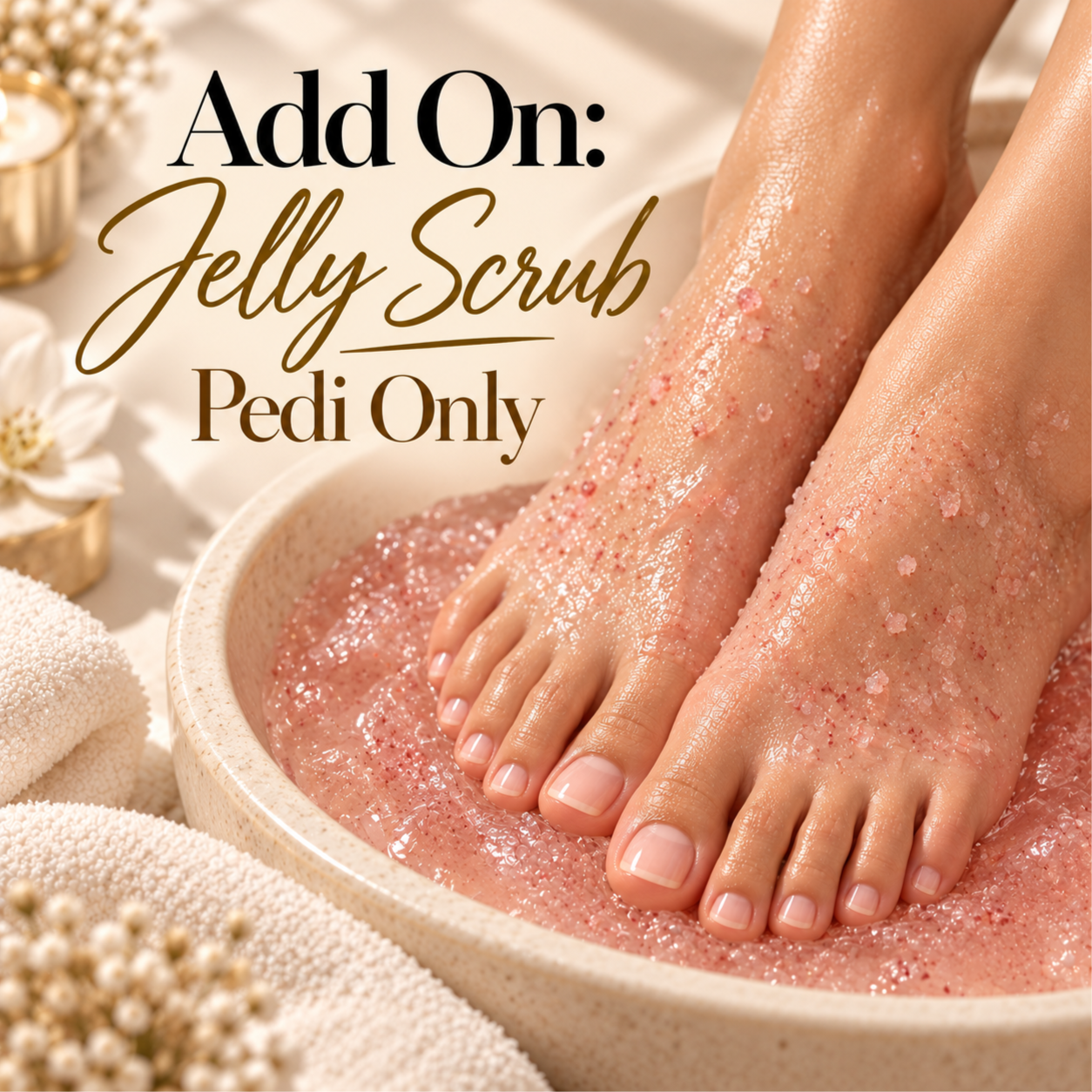 Add On: Jelly Scrub Pedi Only at Forté Nail Spa in Toledo, OH