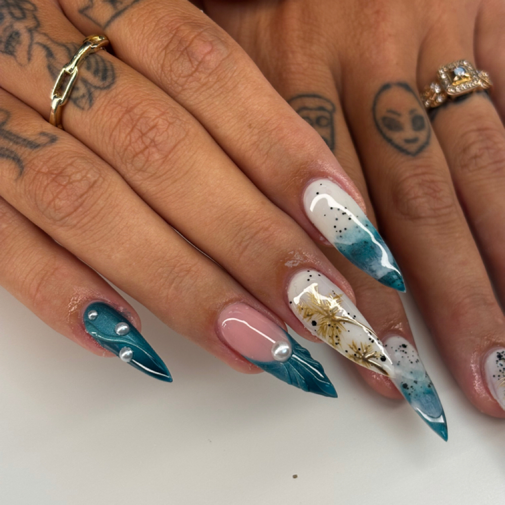 Acrylic fill-in at Bare Nails Studio in Lakeland, FL