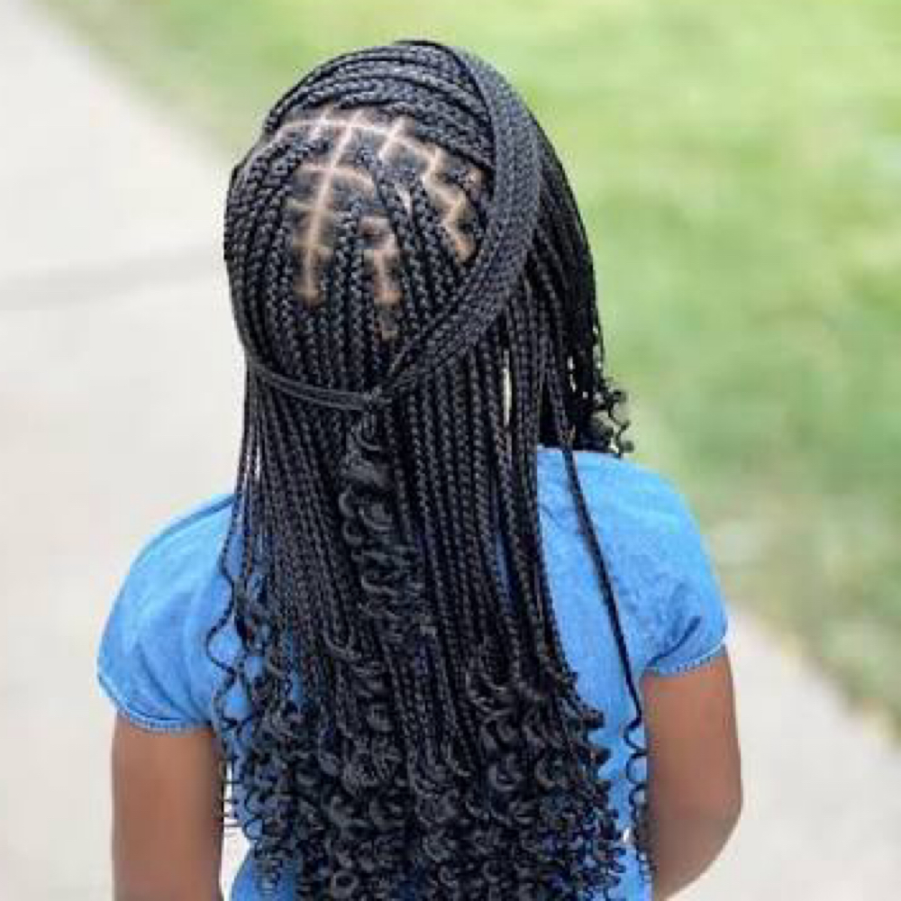 kiddy knotless(sm.) at Hair Harmony: ByHazel in Columbus, MS