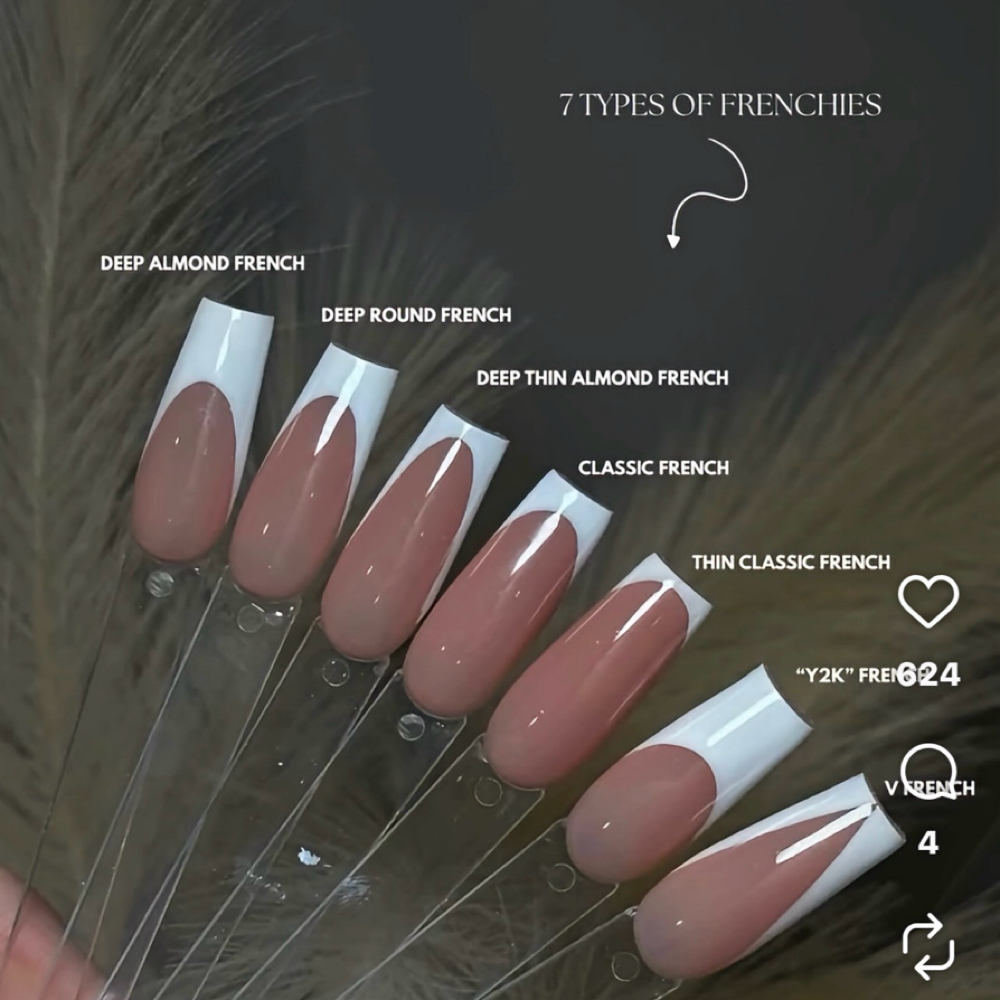 French Tip Nail Enhancement at Glitter & Giggles Nail Spa in Gulfport, MS