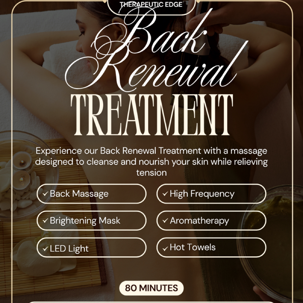 Back Renewal Treatment at Skin Bliss Studio in Bridgeport, TX