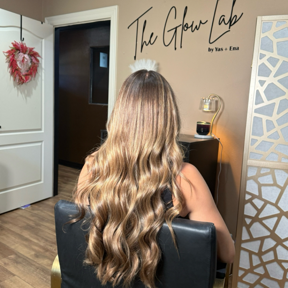 Full Balayage + Cut & Style at The Glow Lab HTX in Richmond, TX