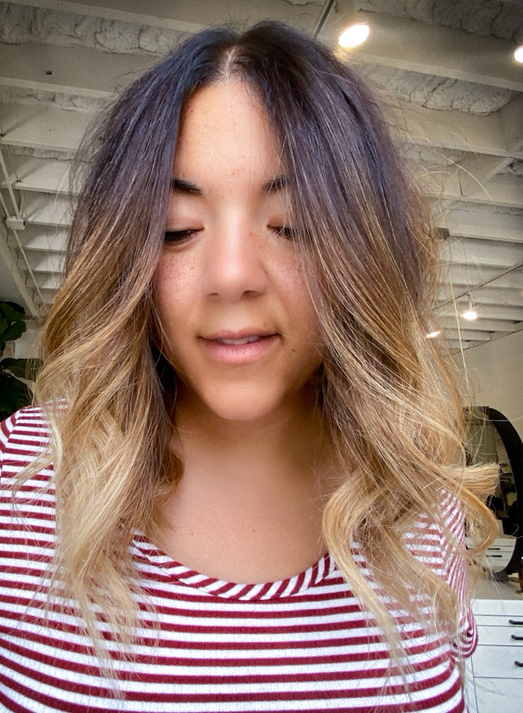 Reverse Balayage at Painted Rose Salon in Houston, TX