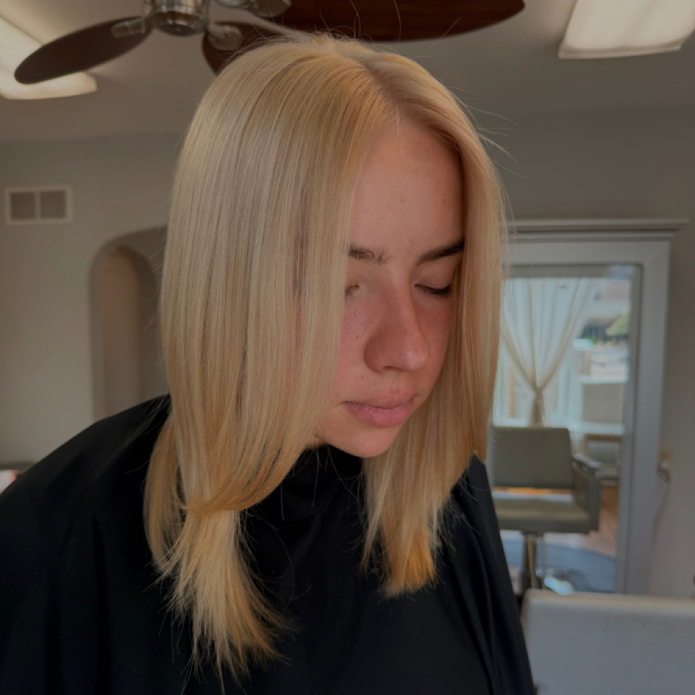 Total Blonde Touch Up at hairbylucah in Bradley, IL