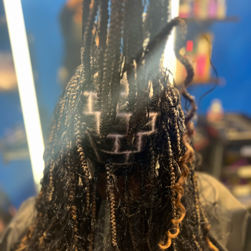 Medium Boho Knotless Box Braids at Key Hair Architecture LLC in Aurora, CO