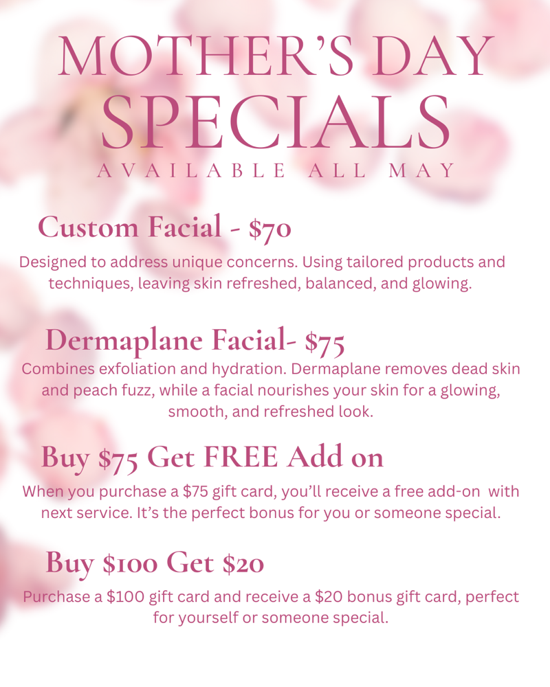 MOTHERS DAY - Dermaplane Facial