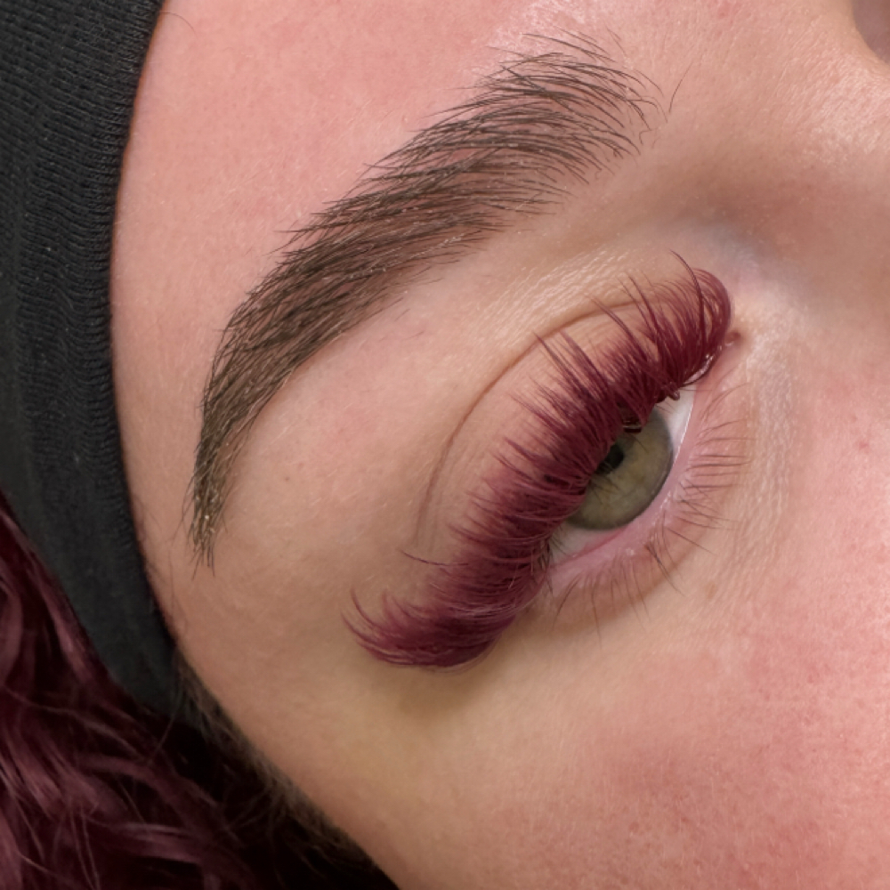 Burgandy Lashes at Lushful Lash X Steph in Chino Hills, CA
