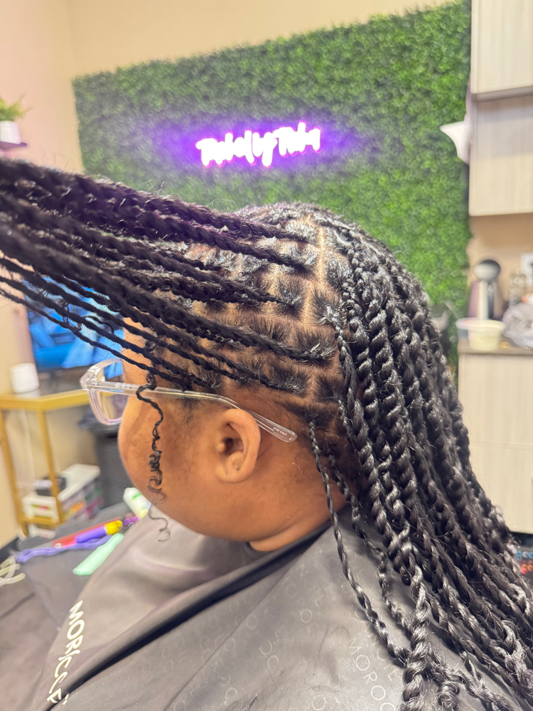 mini twist on natural hair