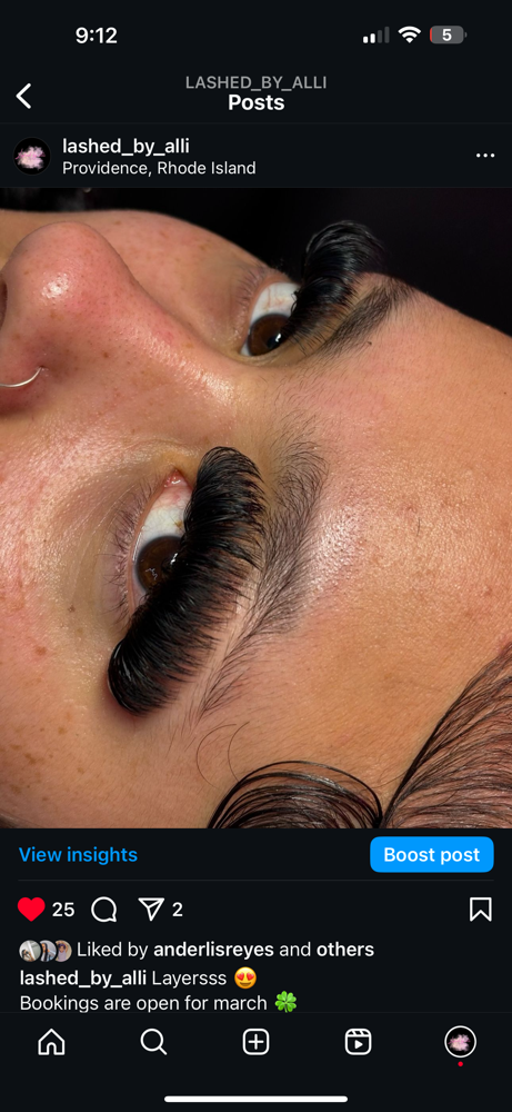 Full Volume Set at Lashed by Alli in Warwick, RI
