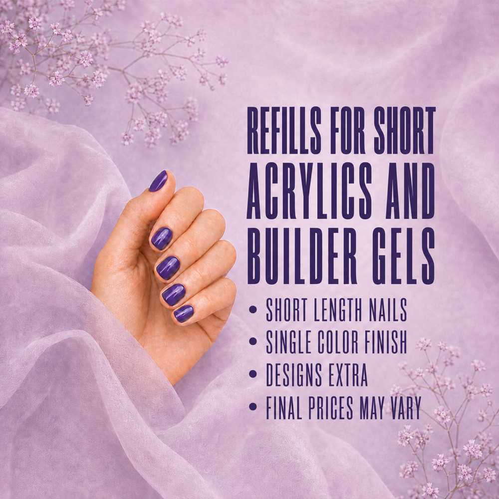 Refill Short Length at Its a Vibe Nails by Anna in Glen Burnie, MD