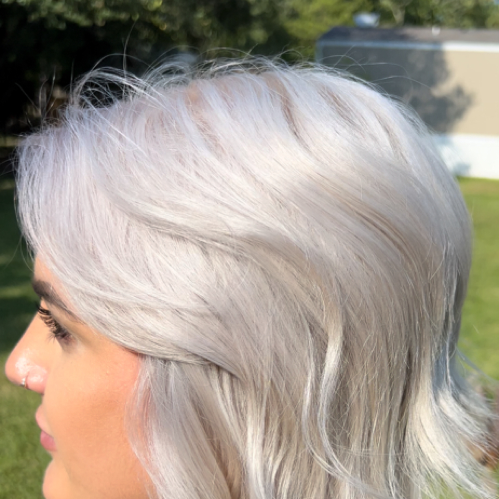 Lightening retouch with toner at Eden Beauty Bliss in Baytown, TX