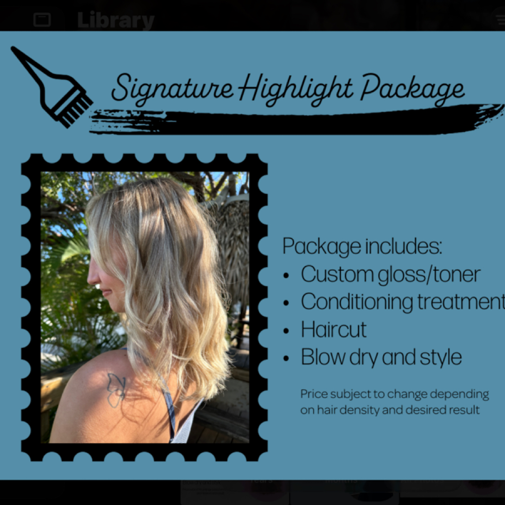 Signature Highlight Package at Styled by Melisa in Summerland key, FL