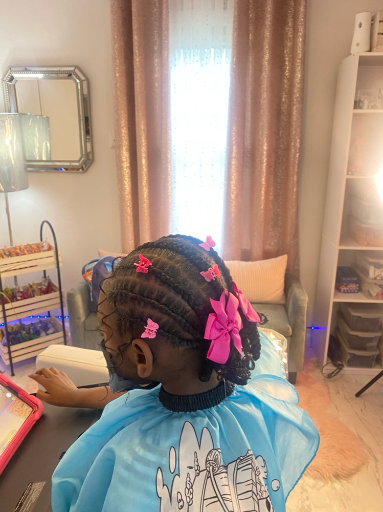 Kids 8 Stitch Braids 😍