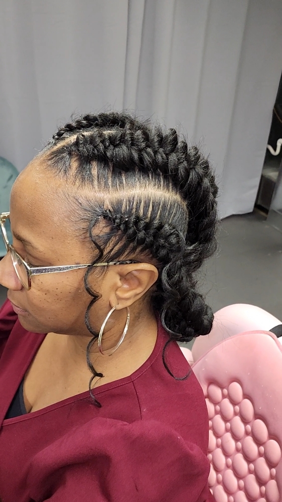 Feed-In Butterfly Braids at Happy,Healthy_Hairfidence in Henry County, VA