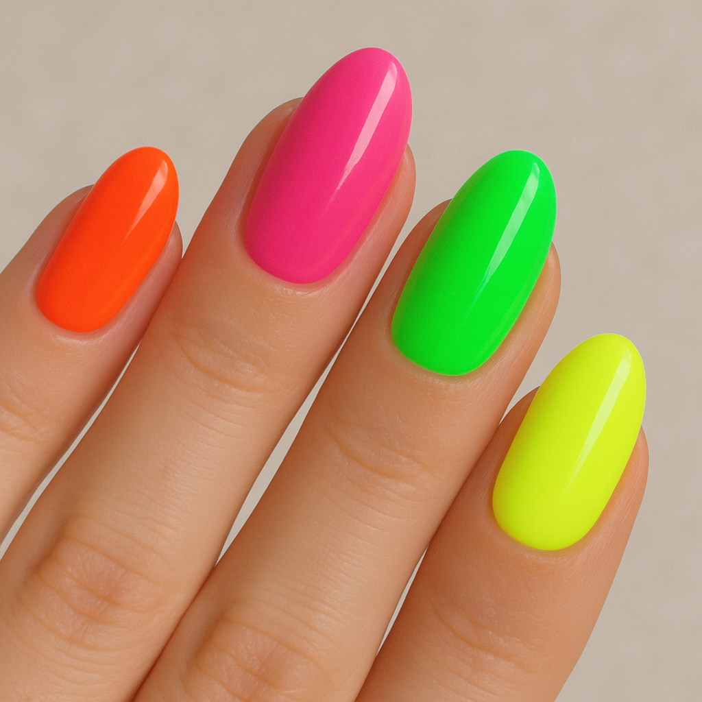 Neon nail art