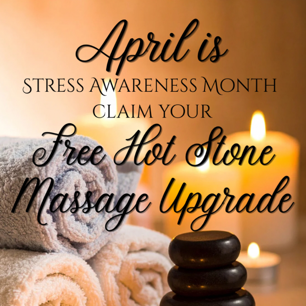 April Hot Stone Massage Upgrade at The Shed Spa - Seymour Aesthetician in Seymour, TN