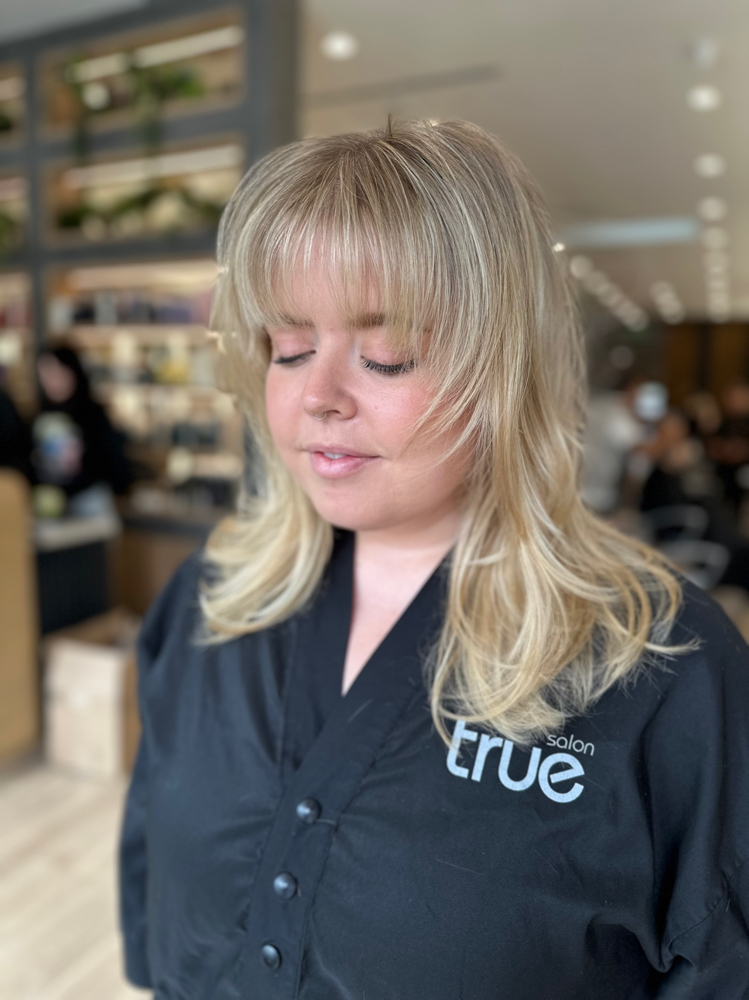 Deluxe Bang Trim at Beth J Blonding Co in Burbank, CA