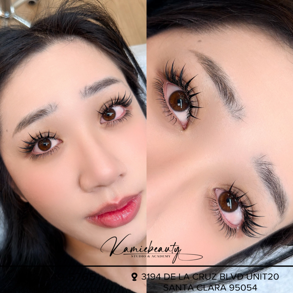 BOTTOM LASHES w/o a new set at KAMIE BEAUTY EYEBROWS & LASHES in santa clara, CA